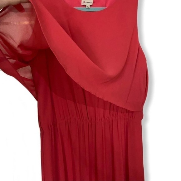 Cremieux Denise Coral Chiffon Maxi Dress Size Medium - Picture 4 of 8